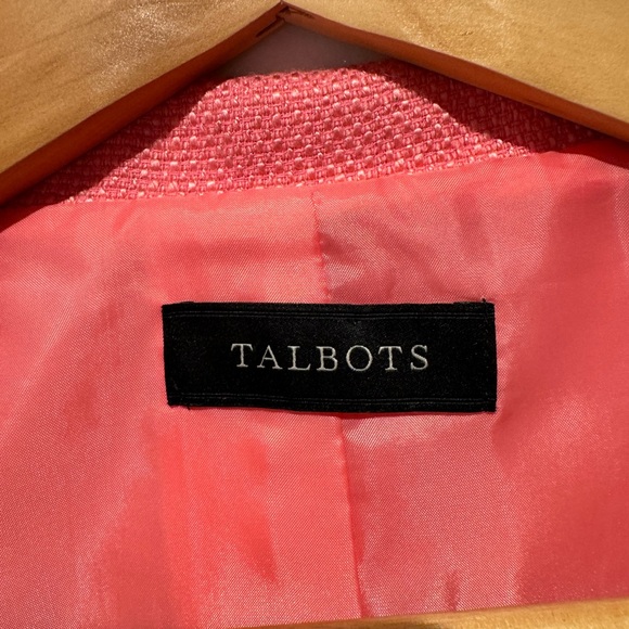 Vintage Talbots Pink Tweed Blazer Women’s Size Small - Picture 4 of 6